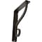 Ekena Millwork Ashford Single, Wrought Iron Bracket, (Single center brace), Antiqued Brass 1 1/2"W  x 5 1/2"D x 8"H BKTM01X05X08SASABS - alternate 1